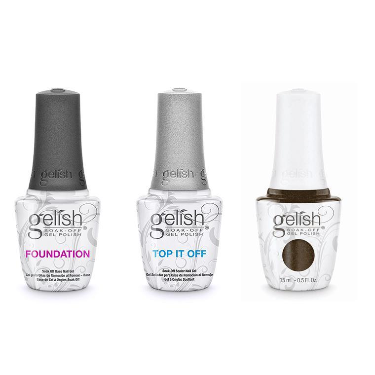 Harmony Gelish Combo - Base, Top & Sweet Chocolate - Gel Polish - Nail Polish at Beyond Polish