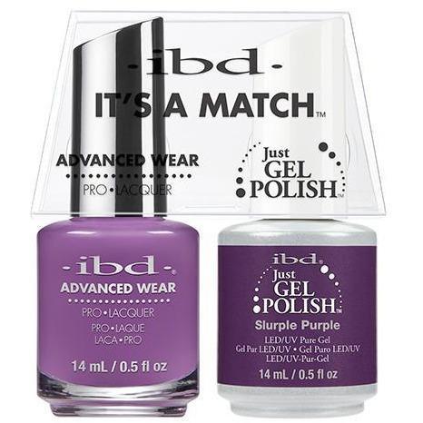 IBD It's A Match Duo - Slurple Purple - #65530 - Gel & Lacquer Polish - Nail Polish at Beyond Polish