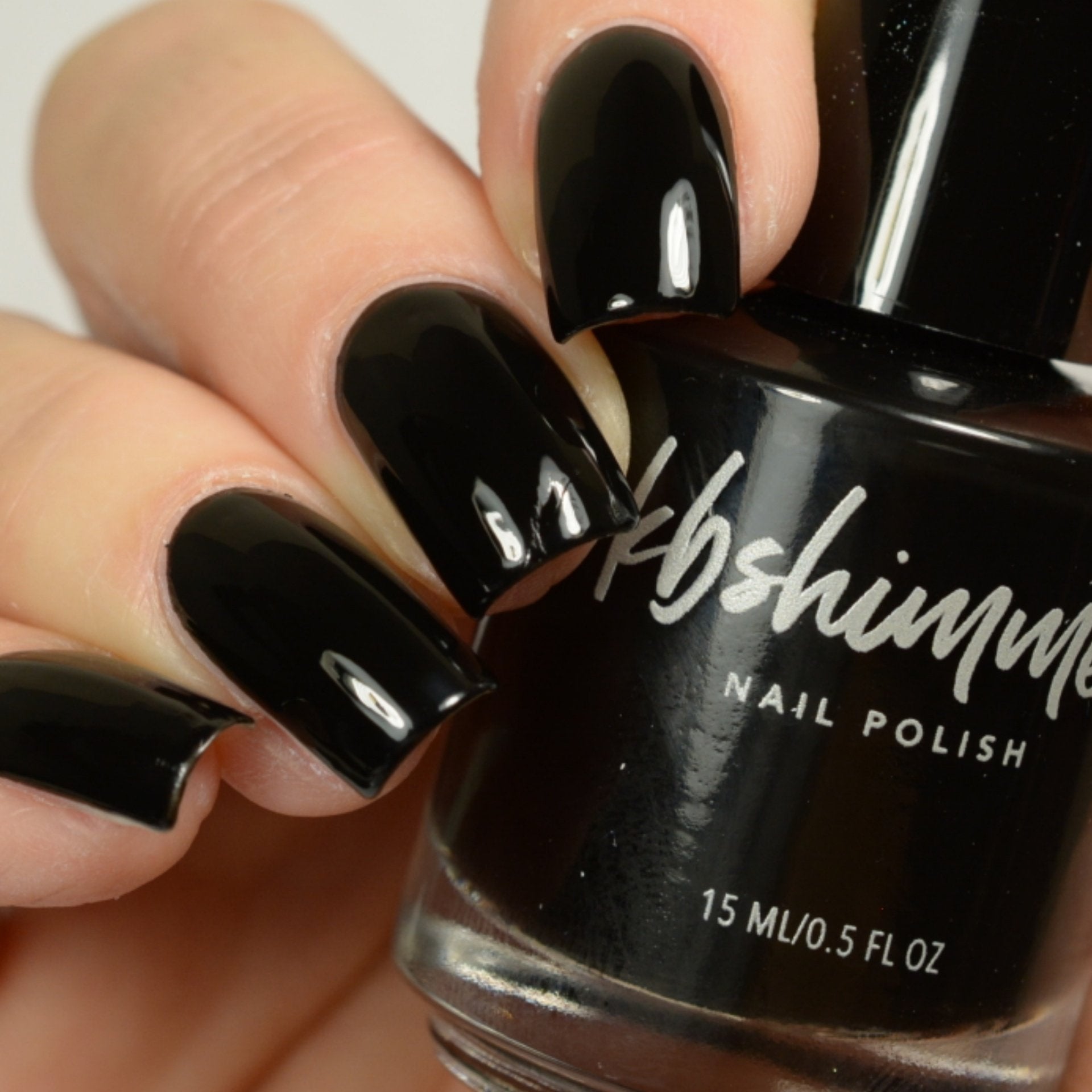 KBShimmer - Nail Polish - Total Eclipse One Coat Black - Nail Lacquer - Nail Polish at Beyond Polish