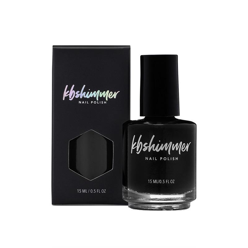 KBShimmer - Nail Polish - Total Eclipse One Coat Black - Nail Lacquer - Nail Polish at Beyond Polish