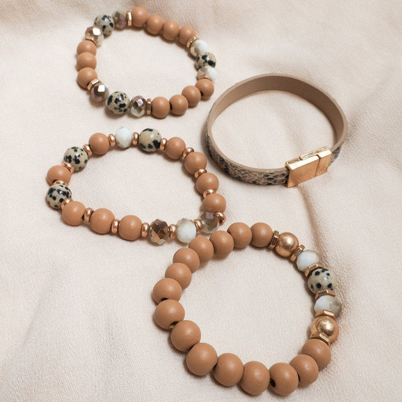Kaylin Mixed Beads Bracelets - Bracelets - Nail Polish at Beyond Polish
