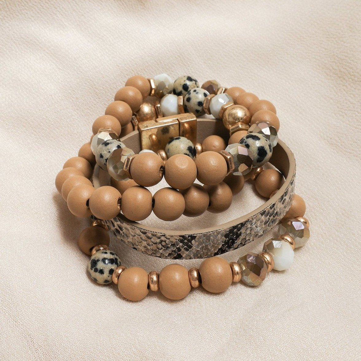 Kaylin Mixed Beads Bracelets - Bracelets - Nail Polish at Beyond Polish
