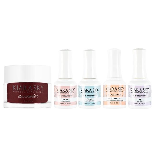 Kiara Sky Dip Powder Combo - Essentials Set & Fireball - Dipping Powder - Nail Polish at Beyond Polish