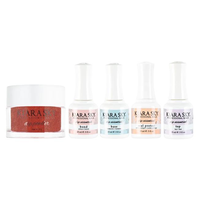 Kiara Sky Dip Powder Combo - Essentials Set & Frosted Pomegranate - Dipping Powder - Nail Polish at Beyond Polish