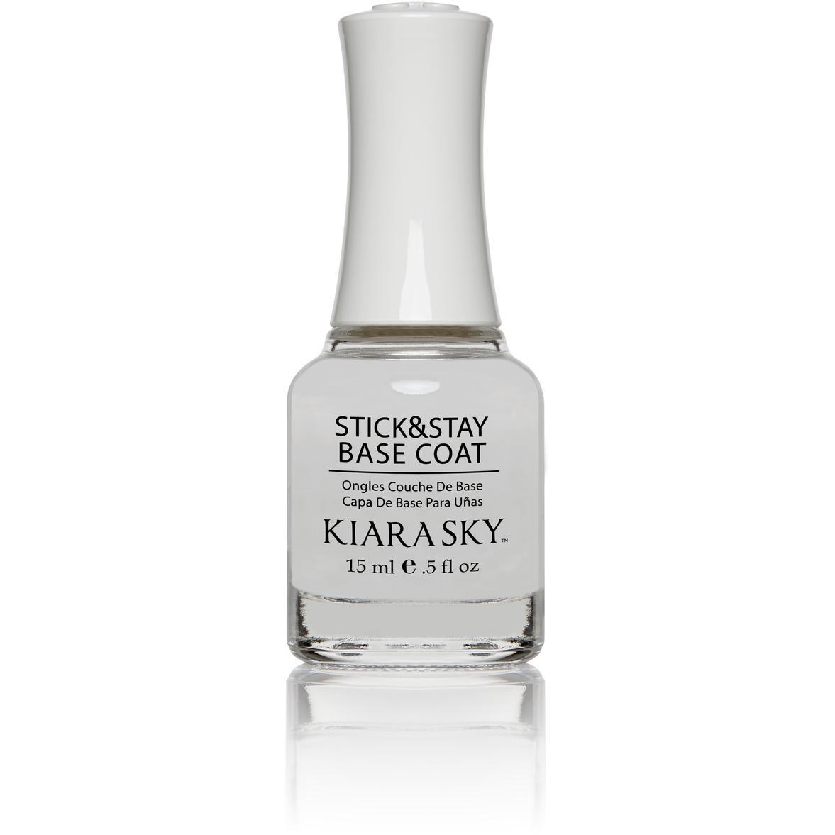 Kiara Sky - Stick & Stay Base Coat 0.5 oz - Nail Lacquer - Nail Polish at Beyond Polish