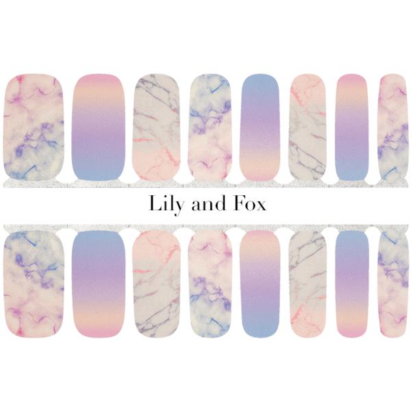 Lily and Fox - Nail Wrap - Cotton Candy Skies - Nail Wrap - Nail Polish at Beyond Polish