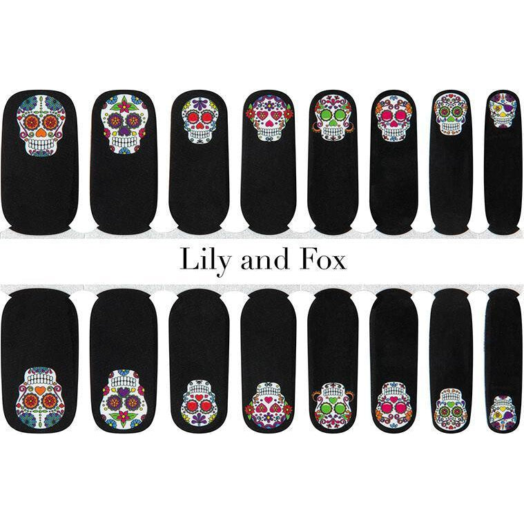 Lily and Fox - Nail Wrap - Mexican Painted Skulls - Nail Wrap - Nail Polish at Beyond Polish