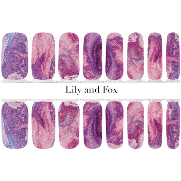 Lily and Fox - Nail Wrap - Wild Berry Swirl - Nail Wrap - Nail Polish at Beyond Polish