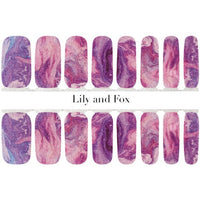 Lily and Fox - Nail Wrap - Wild Berry Swirl - Nail Wrap - Nail Polish at Beyond Polish