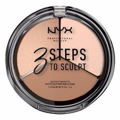 NYX 3 Steps Face Sculpting Palette - Fair - #3STS01 - Face - Nail Polish at Beyond Polish