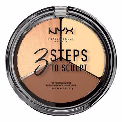 NYX 3 Steps Face Sculpting Palette - Light - #3STS02 - Face - Nail Polish at Beyond Polish