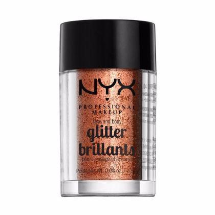 NYX Face & Body Glitter - Copper - #GLI04 - Face - Nail Polish at Beyond Polish