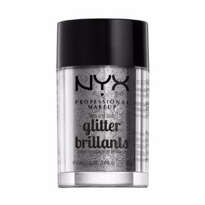 NYX Face & Body Glitter - Silver - #GLI10 - Face - Nail Polish at Beyond Polish