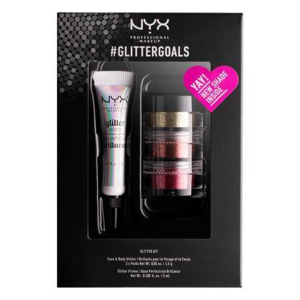 NYX #GLITTERGOALS - Kit 2 - #GLISET02 - Face - Nail Polish at Beyond Polish