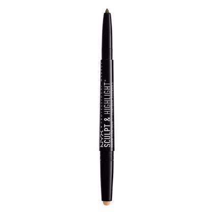 NYX Sculpt & Highlight Brow Contour - Ash Brown / Medium Beige - #SHBC07 - Eyes - Nail Polish at Beyond Polish