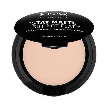 NYX Stay Matte But Not Flat Powder Foundation - Porcelain - #SMP16 - Face - Nail Polish at Beyond Polish