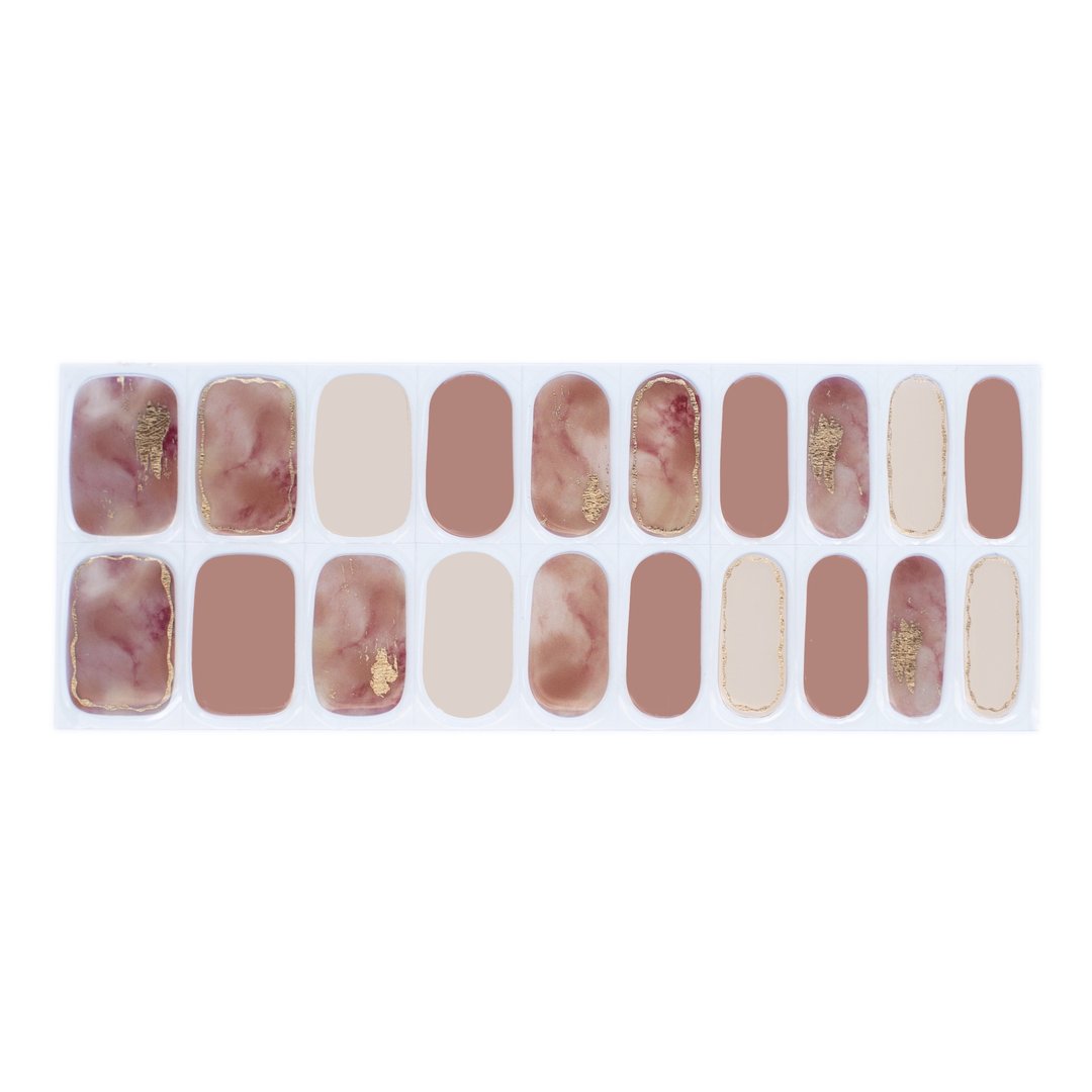 Nails Mailed - Gel Wrap - Rose Colored Life - Nail Wrap - Nail Polish at Beyond Polish