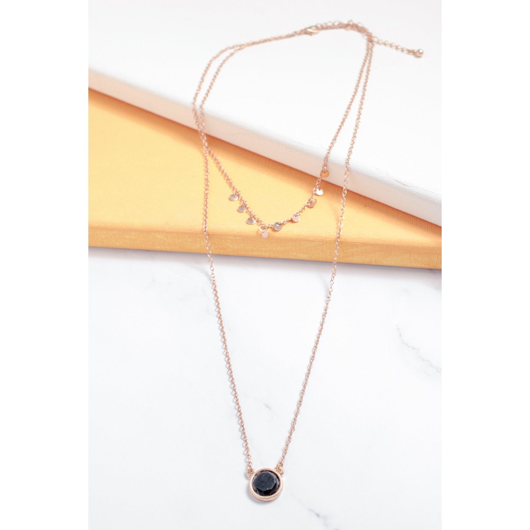Noir Layered Necklace - Necklaces - Nail Polish at Beyond Polish