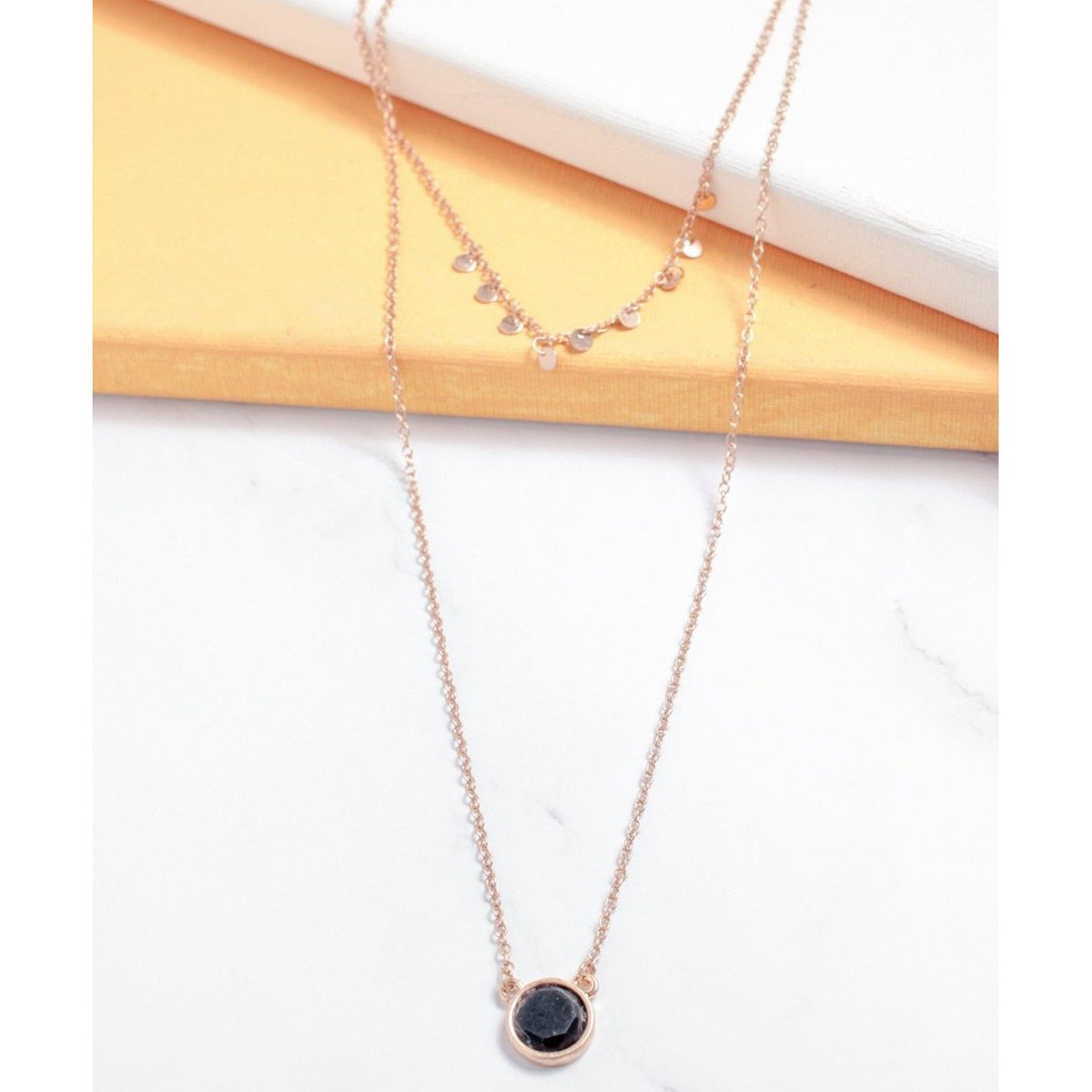 Noir Layered Necklace - Necklaces - Nail Polish at Beyond Polish