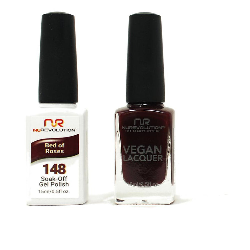 NuRevolution - Gel & Lacquer - Bed of Roses - #148 - Gel & Lacquer Polish - Nail Polish at Beyond Polish