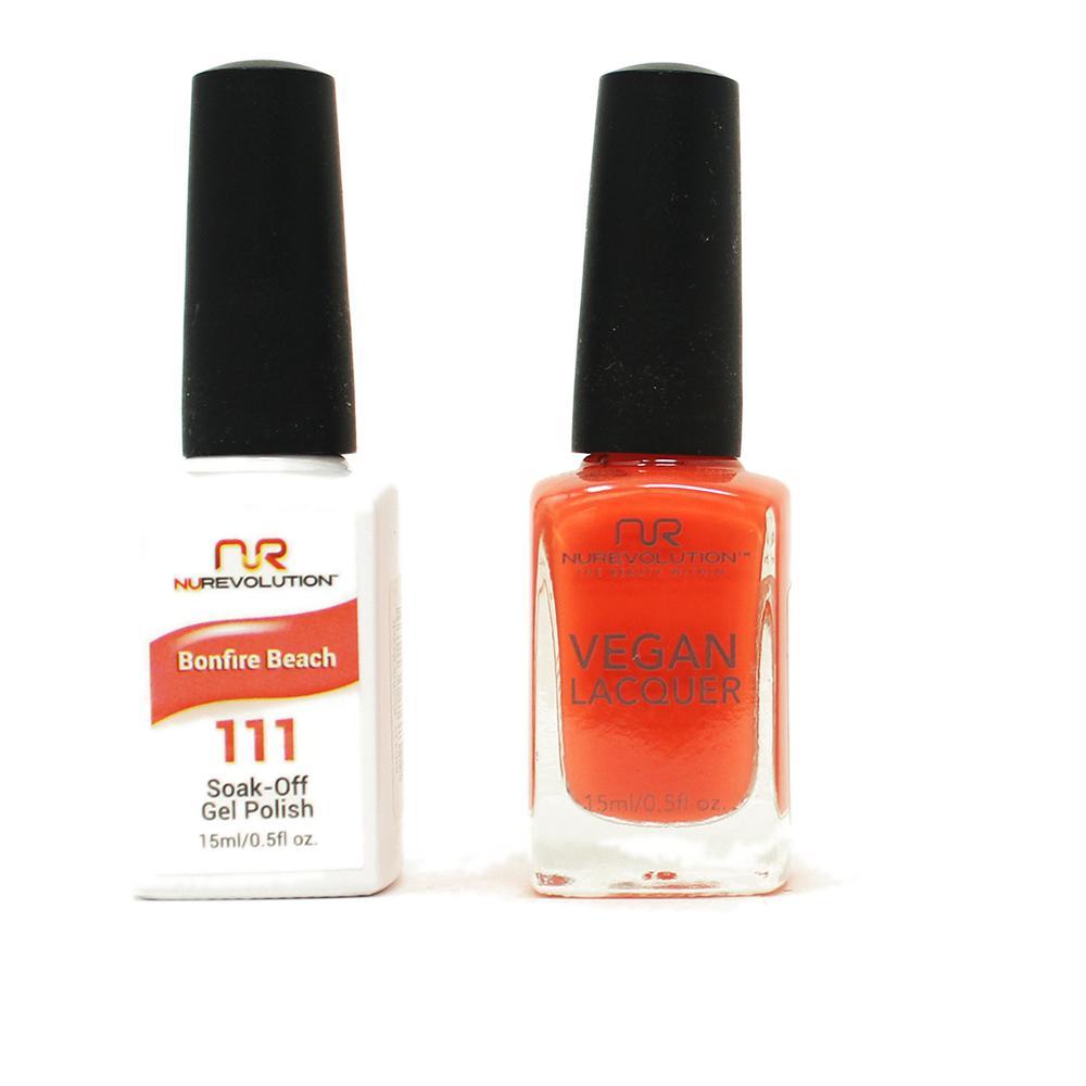 NuRevolution - Gel & Lacquer - Bonfire Beach - #111 - Gel & Lacquer Polish - Nail Polish at Beyond Polish