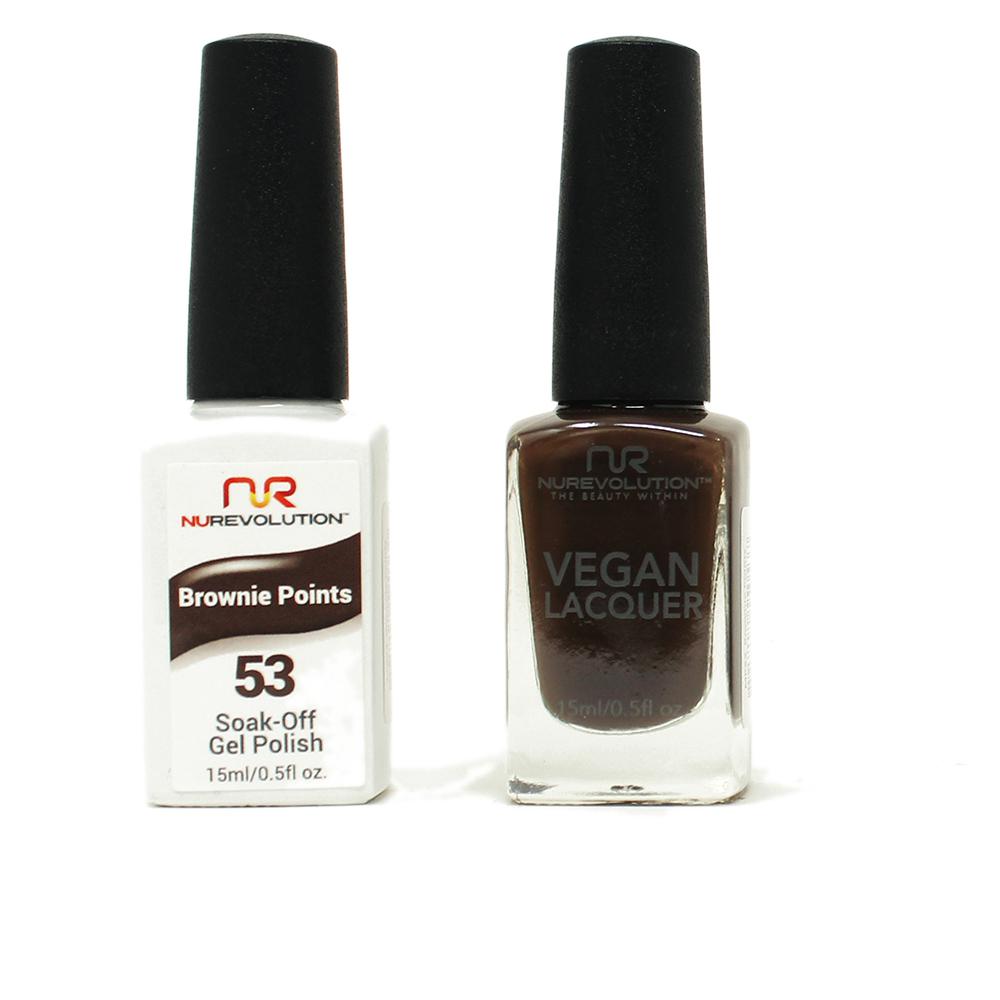 NuRevolution - Gel & Lacquer - Brownie Points - #53 - Gel & Lacquer Polish - Nail Polish at Beyond Polish