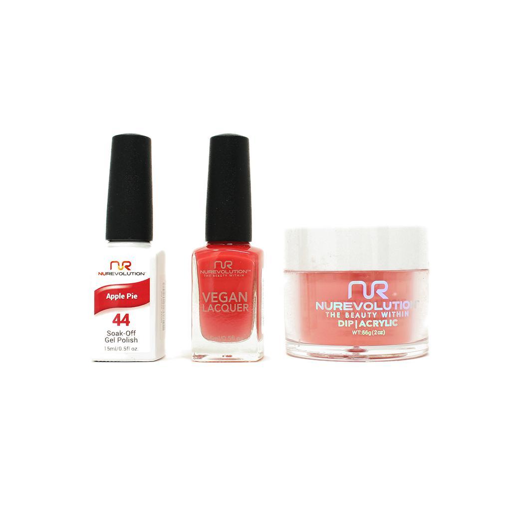 NuRevolution - Gel, Lacquer & Dip Combo - Apple Pie - #44 - Gel, Lacquer & Dip - Nail Polish at Beyond Polish