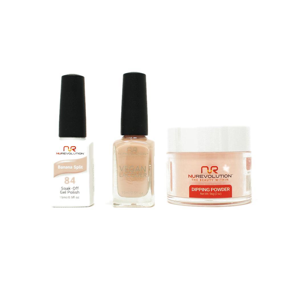NuRevolution - Gel, Lacquer & Dip Combo - Banana Split - #84 - Gel, Lacquer & Dip - Nail Polish at Beyond Polish