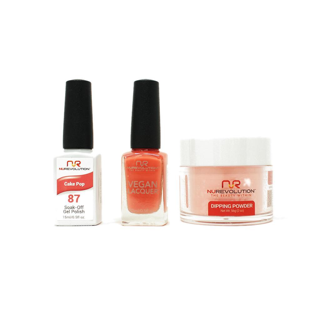 NuRevolution - Gel, Lacquer & Dip Combo - Cake Pop - #87 - Gel, Lacquer & Dip - Nail Polish at Beyond Polish