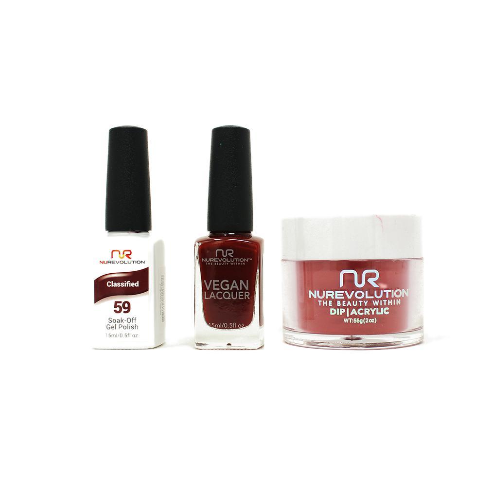 NuRevolution - Gel, Lacquer & Dip Combo - Classified - #59 - Gel, Lacquer & Dip - Nail Polish at Beyond Polish