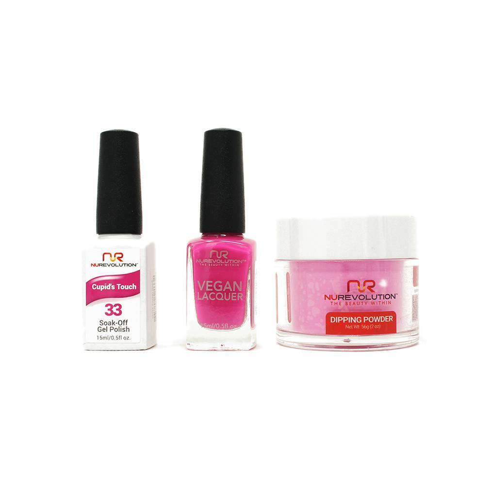 NuRevolution - Gel, Lacquer & Dip Combo - Cupid's Touch - #33 - Gel, Lacquer & Dip - Nail Polish at Beyond Polish