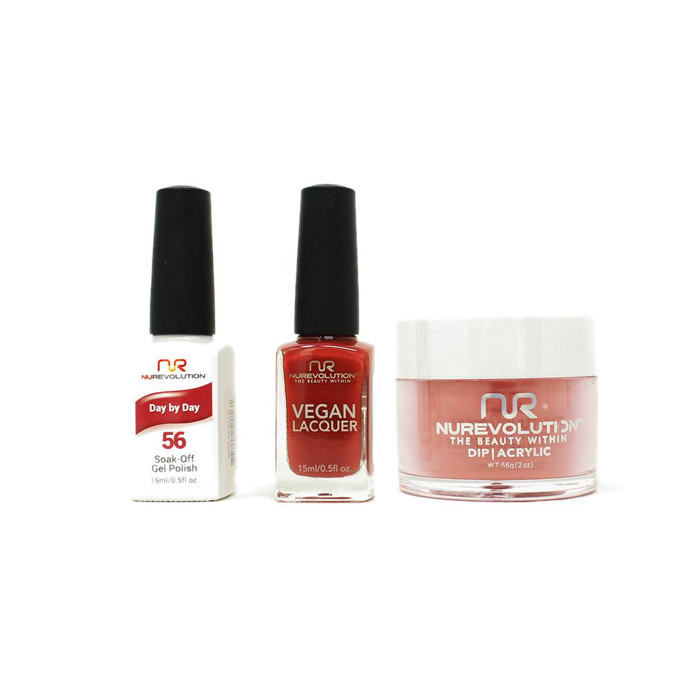 NuRevolution - Gel, Lacquer & Dip Combo - Day by Day - #56 - Gel, Lacquer & Dip - Nail Polish at Beyond Polish