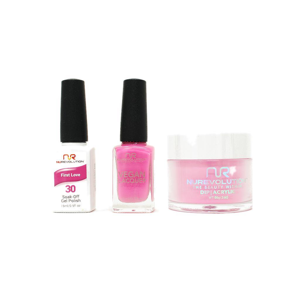 NuRevolution - Gel, Lacquer & Dip Combo - First Love - #30 - Gel, Lacquer & Dip - Nail Polish at Beyond Polish