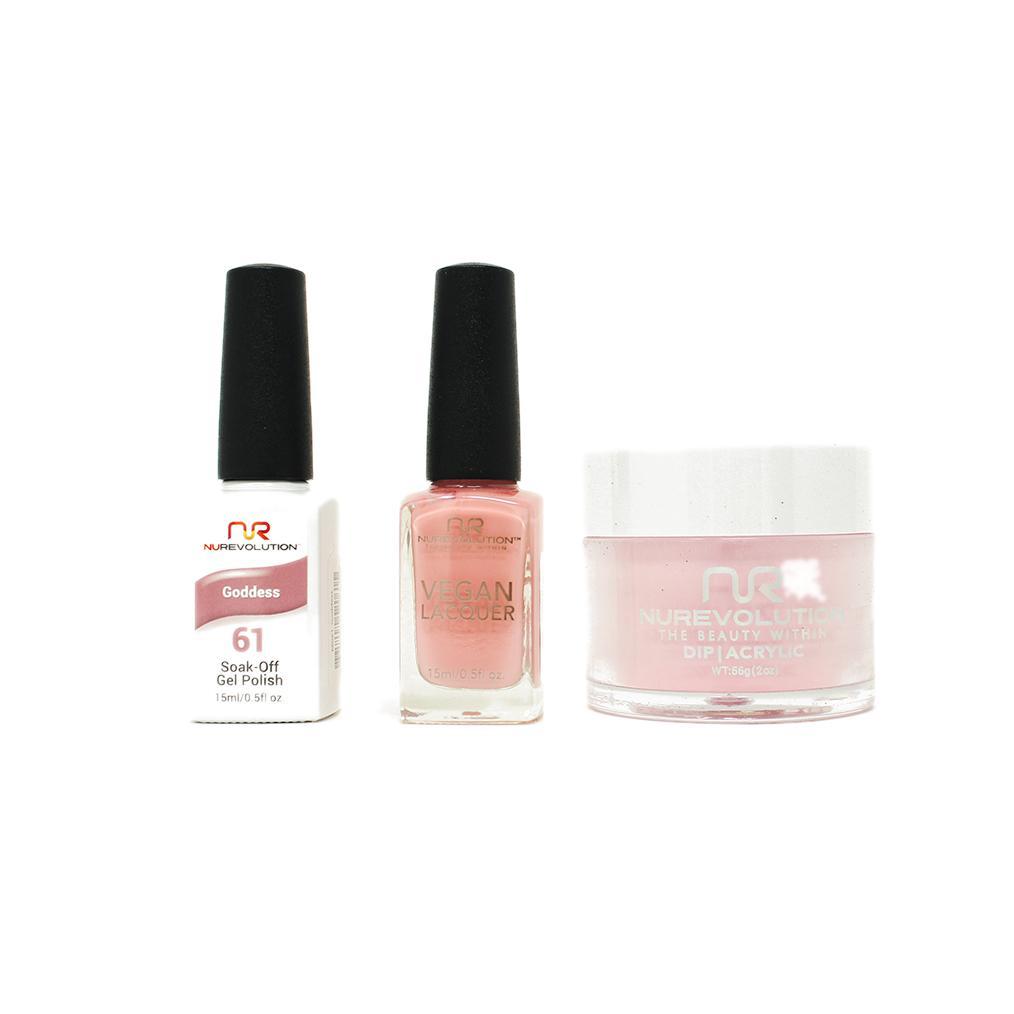 NuRevolution - Gel, Lacquer & Dip Combo - Goddess - #61 - Gel, Lacquer & Dip - Nail Polish at Beyond Polish