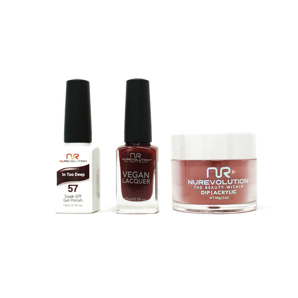 NuRevolution - Gel, Lacquer & Dip Combo - In Too Deep - #57 - Gel, Lacquer & Dip - Nail Polish at Beyond Polish