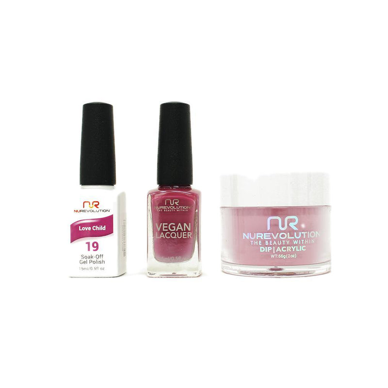 NuRevolution - Gel, Lacquer & Dip Combo - Love Child - #19 - Gel, Lacquer & Dip - Nail Polish at Beyond Polish