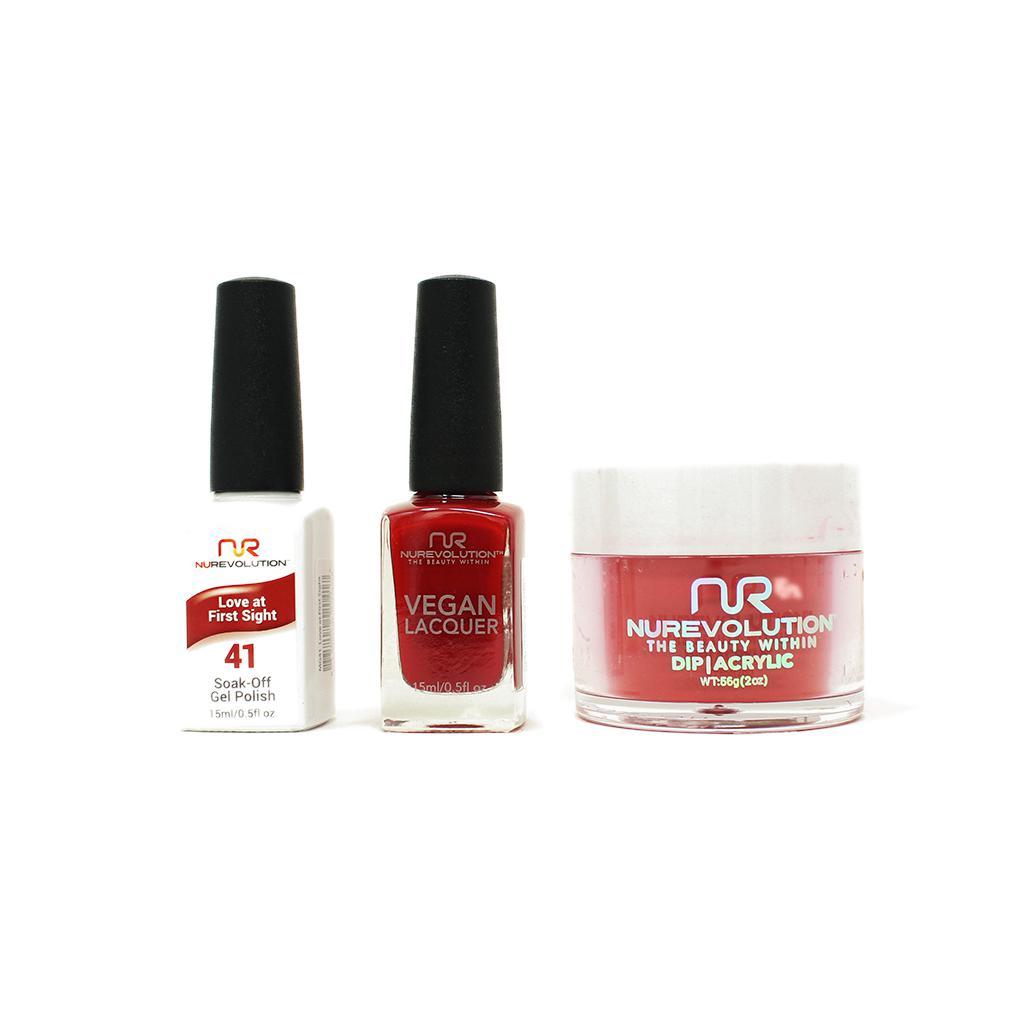NuRevolution - Gel, Lacquer & Dip Combo - Love at First Sight - #41 - Gel, Lacquer & Dip - Nail Polish at Beyond Polish