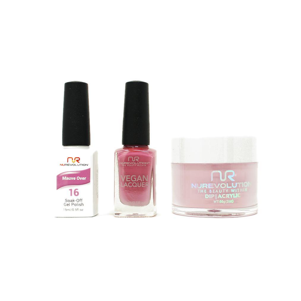 NuRevolution - Gel, Lacquer & Dip Combo - Mauve Over - #16 - Gel, Lacquer & Dip - Nail Polish at Beyond Polish
