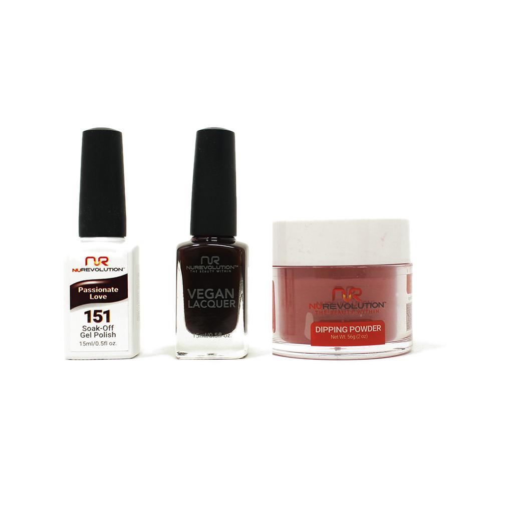 NuRevolution - Gel, Lacquer & Dip Combo - Passionate Love - #151 - Gel, Lacquer & Dip - Nail Polish at Beyond Polish
