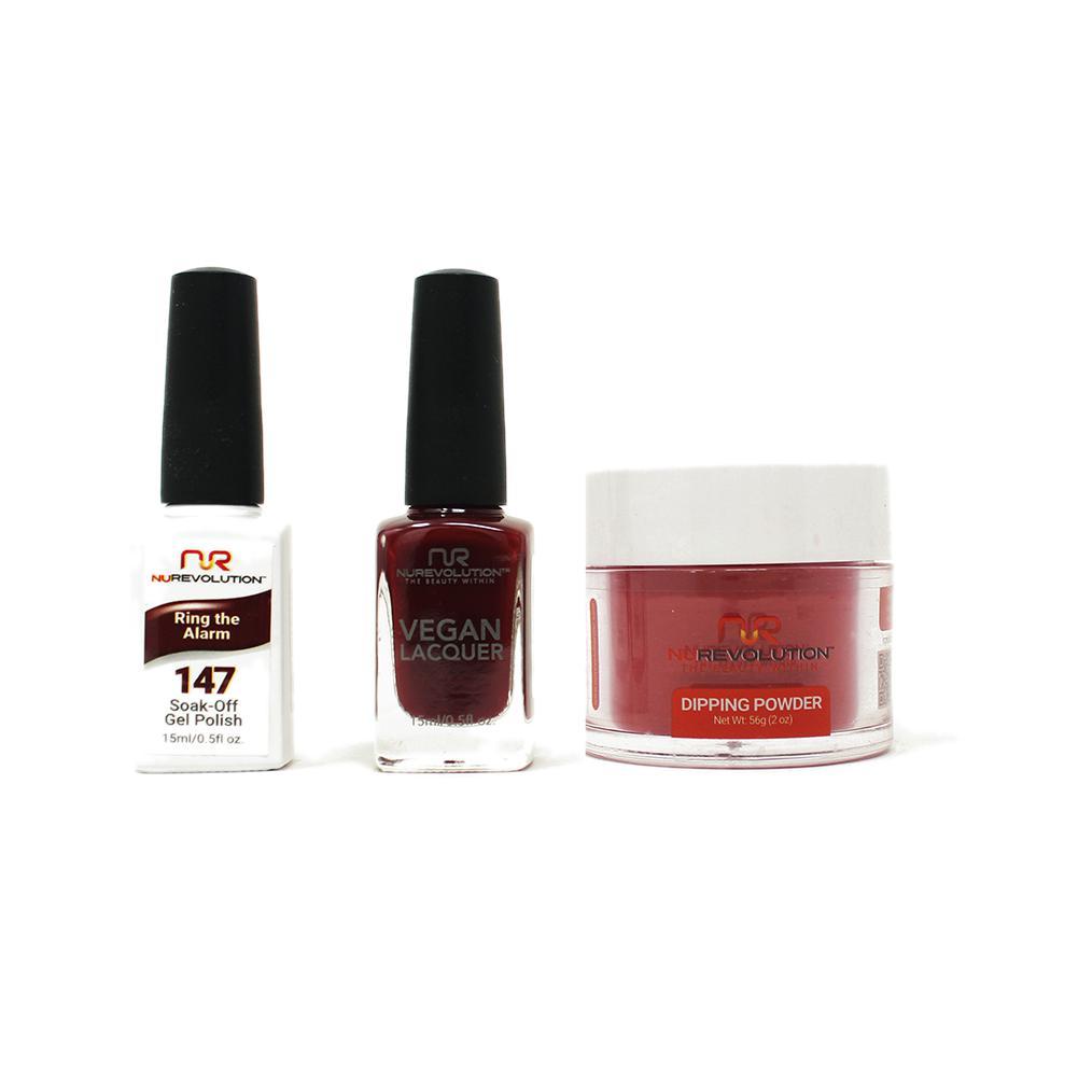 NuRevolution - Gel, Lacquer & Dip Combo - Ring the Alarm - #147 - Gel, Lacquer & Dip - Nail Polish at Beyond Polish