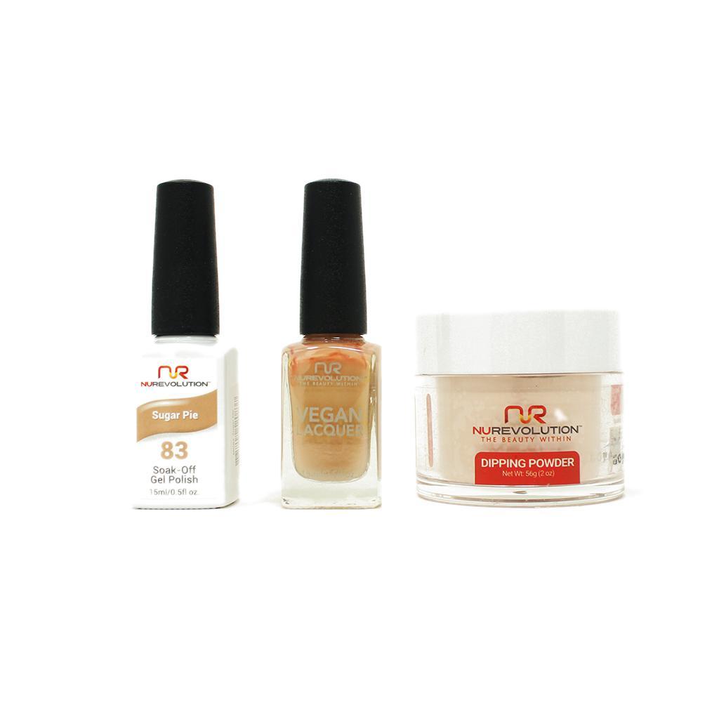 NuRevolution - Gel, Lacquer & Dip Combo - Sugar Pie - #83 - Gel, Lacquer & Dip - Nail Polish at Beyond Polish