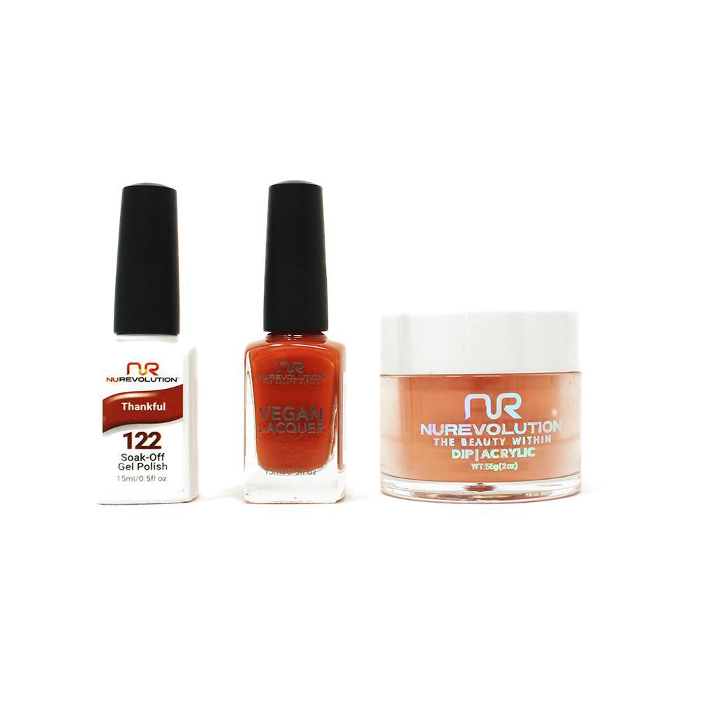 NuRevolution - Gel, Lacquer & Dip Combo - Thankful - #122 - Gel, Lacquer & Dip - Nail Polish at Beyond Polish