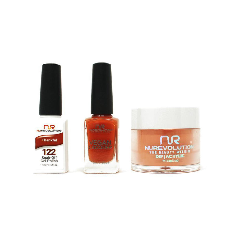 NuRevolution - Gel, Lacquer & Dip Combo - Thankful - #122 - Gel, Lacquer & Dip - Nail Polish at Beyond Polish