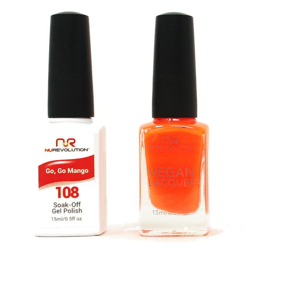 NuRevolution - Gel & Lacquer - Go,Go Mango - #108 - Gel & Lacquer Polish - Nail Polish at Beyond Polish