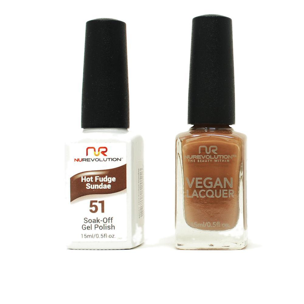 NuRevolution - Gel & Lacquer - Hot Fudge Sundae - #51 - Gel & Lacquer Polish - Nail Polish at Beyond Polish