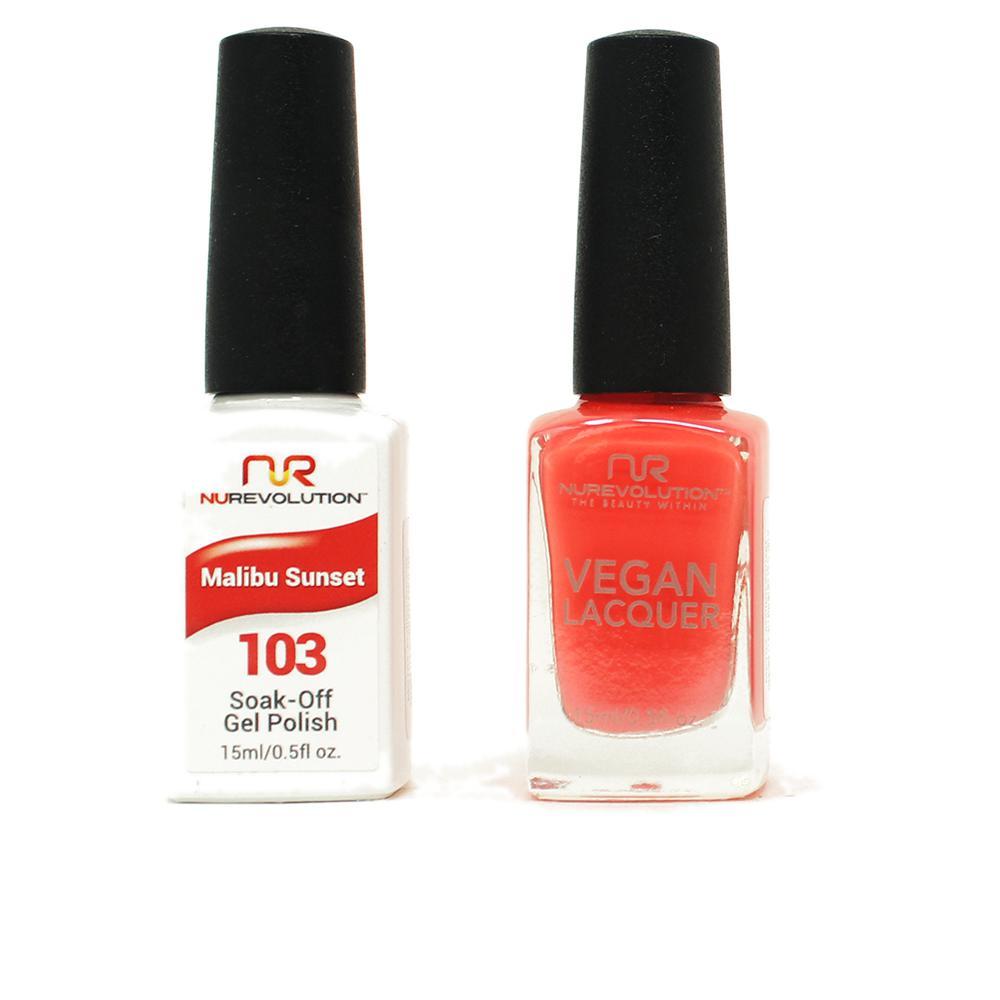 NuRevolution - Gel & Lacquer - Malibu Sunset - #103 - Gel & Lacquer Polish - Nail Polish at Beyond Polish