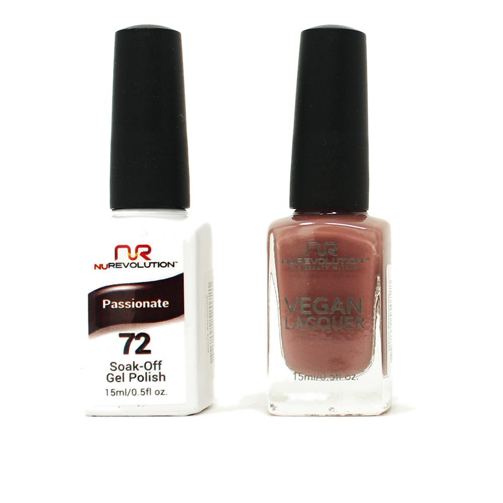 NuRevolution - Gel & Lacquer - Passionate - #72 - Gel & Lacquer Polish - Nail Polish at Beyond Polish