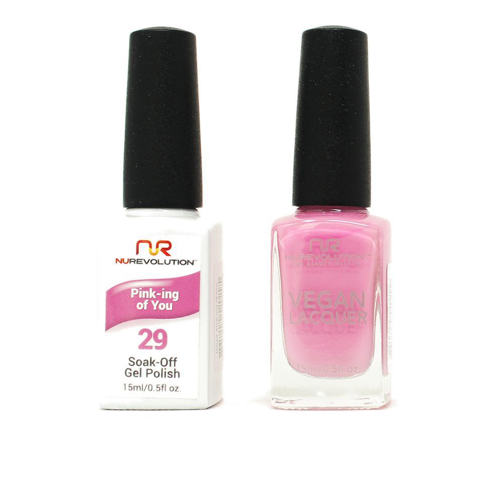NuRevolution - Gel & Lacquer - Pink-ing of You - #29 - Gel & Lacquer Polish - Nail Polish at Beyond Polish