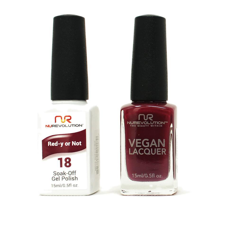 NuRevolution - Gel & Lacquer - Red-y or Not - #18 - Gel & Lacquer Polish - Nail Polish at Beyond Polish