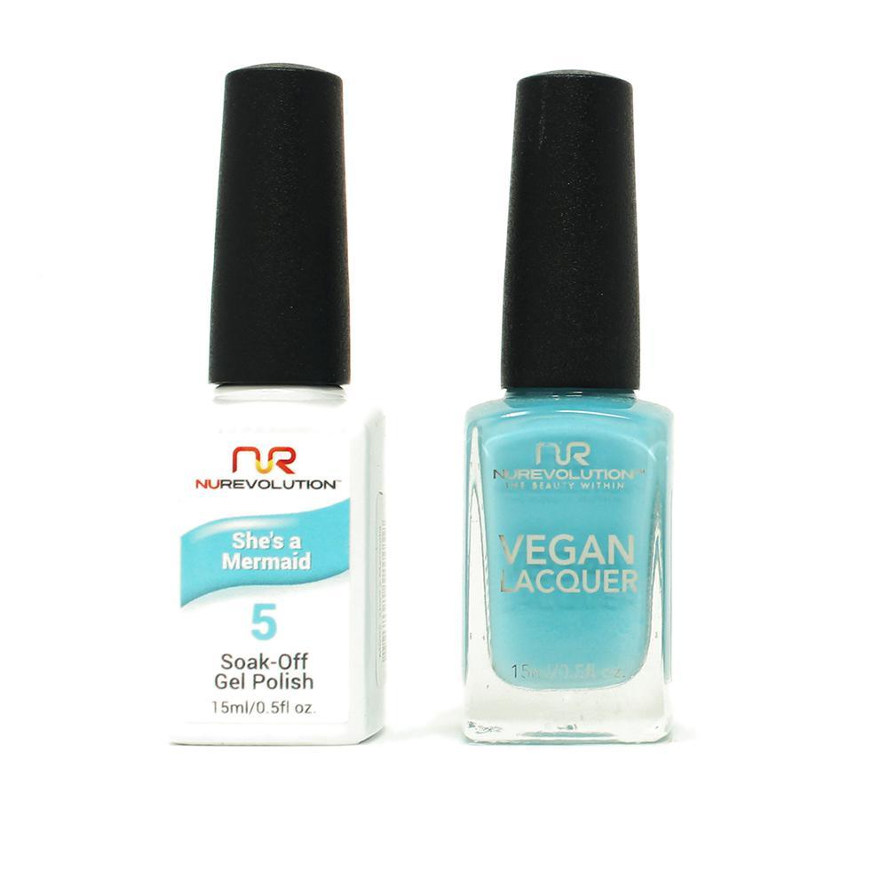 NuRevolution - Gel & Lacquer - She's A Mermaid - #05 - Gel & Lacquer Polish - Nail Polish at Beyond Polish